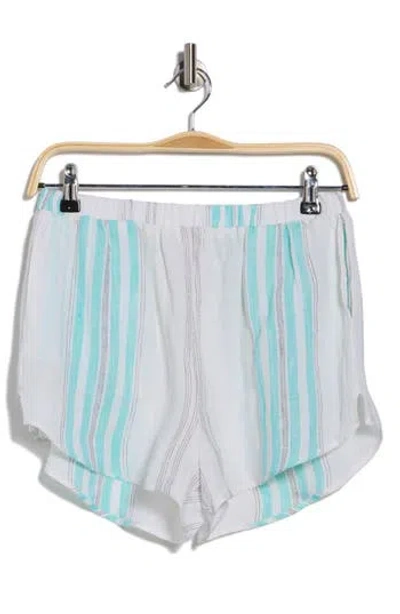 Vitamin A ® Tallows Linen Cover-up Shorts In Multi