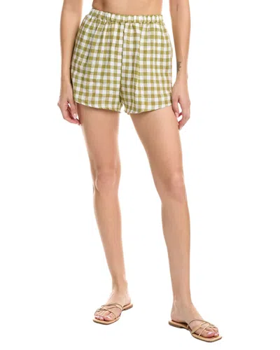 Vitamin A Tallows Linen Short In Green