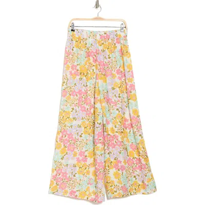 Vitamin A ® Tallows Wide Leg Linen Cover-up Pants In Wildflower