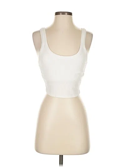 Pre-owned Vitamin A Tank Top Ivory Strapless Neckline Tops In White