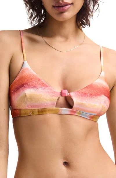 Vitamin A ® Terra Cutout Bikini Top In Multi