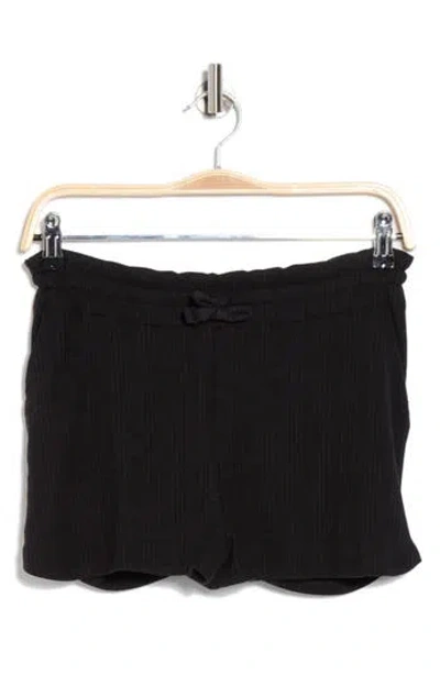 Vitamin A ® Thalia Tencel™ & Organic Cotton Blend Cover-up Shorts In Black