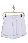 Vitamin A ® Thalia Tencel™ & Organic Cotton Blend Cover-up Shorts In White