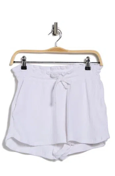 Vitamin A ® Thalia Tencel™ & Organic Cotton Blend Cover-up Shorts In White