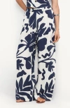 Vitamin A ® The Getaway Linen Cover-up Pants In Blue