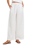 Vitamin A ® The Getaway Linen Cover-up Pants In White