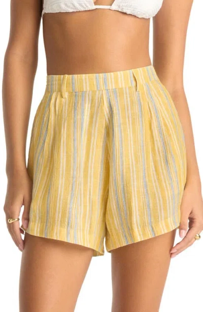 Vitamin A ® The Getaway Linen Cover-up Shorts