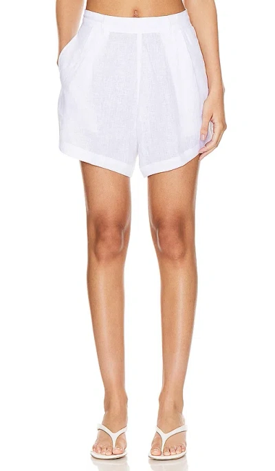 Vitamin A The Getaway Short In White Ecolinen