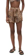Vitamin A The Getaway Shorts Luxe Leopard In Luxe Leopard