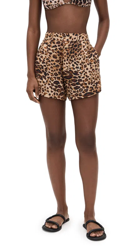 Vitamin A The Getaway Shorts Luxe Leopard