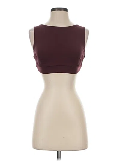 Pre-owned Vitamin A Tube Top Burgundy Strapless Neckline Tops