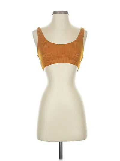 Pre-owned Vitamin A Tube Top Orange Strapless Neckline Tops