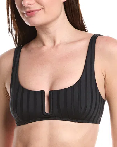 Vitamin A Ursula Bralette Bikini Top In Black