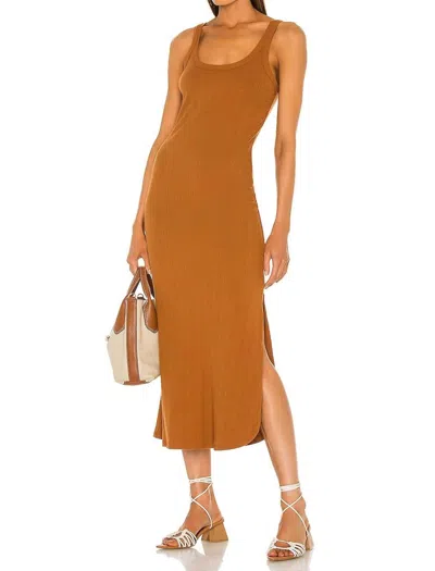 Vitamin A West Dress In Chai In Brown