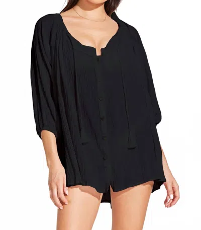 Vitamin A Women's Costa Shirt Dress In Black