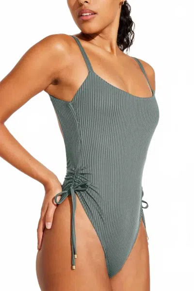 Vitamin A Women's Gemma One Piece In Ecorib Sea Green In Gray