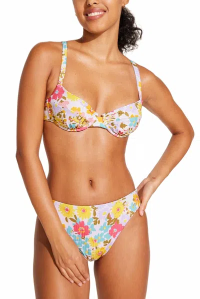 Vitamin A Women's Goldie Underwire Top In Wildflower In Multi