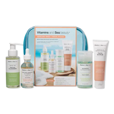 Vitamins And Sea Beauty Skincare Minis + Travel Pouch