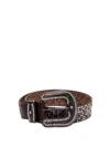 Vitanuova Cintura Borchie E Strass In Brown