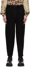 Vitelli Black Doomboh Trousers In Black Mohair