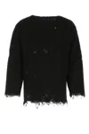 Vitelli Sleeveless Knit With Frayed Hem And Textured Sparkle