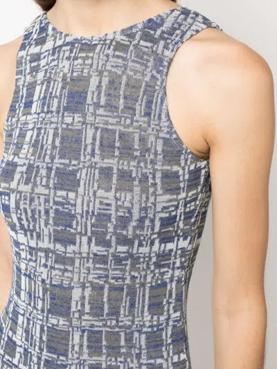 Vitelli Babele Jacquard Scoop Back Mini Dress In Multi