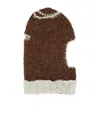 Vitelli Contrasting Trimmings Knitted Balaclava In Multi