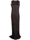 Vitelli Electric Jacquard Chainlink Gown Without Chainlinks Clothing In J1 Black Mix
