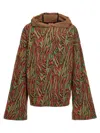 Vitelli Jacquard Flow Hooded Sweater In Multi
