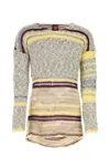 Vitelli Regenerated Yarns Backless Oversized Sweater In Stripped