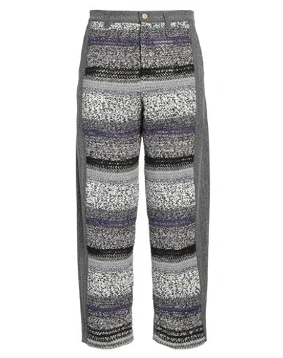 VITELLI VITELLI MAN PANTS GREY SIZE 3 COTTON, WOOL, POLYESTER, ACRYLIC