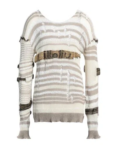 VITELLI VITELLI MAN SWEATER BEIGE SIZE 3 MOHAIR WOOL, COTTON, POLYAMIDE, POLYESTER