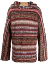 Vitelli Knitted Hoodie In Multicolor