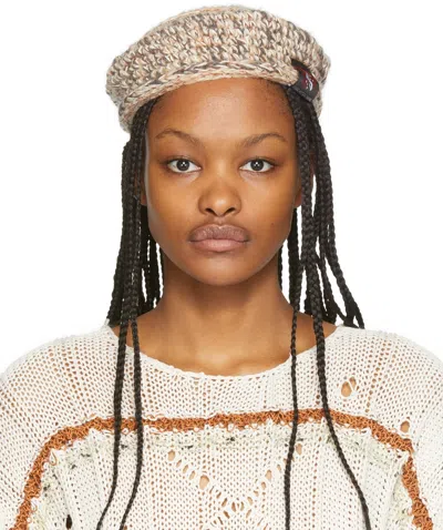 Vitelli Multicolor Basket Beret In Autumn Leaves