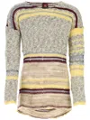 Vitelli Regenerated Yarns Backless Oversized Sweater In Yellow
