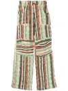 Vitelli Stripe-print Cotton-blend Trousers