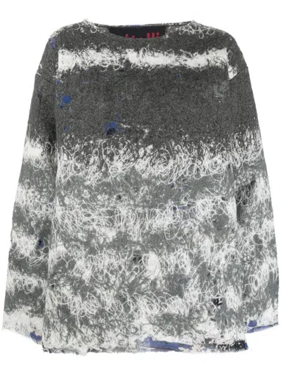 Vitelli Reversible Doomboh Sweater In Moke On (lilac Plant) Silk
