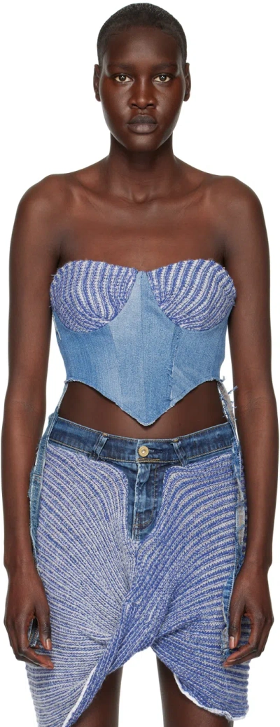 Vitelli Ssense Exclusive Blue Denim Camisole