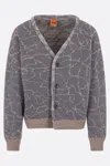 Vitelli Reversible Jacquard Cardigan In Grey