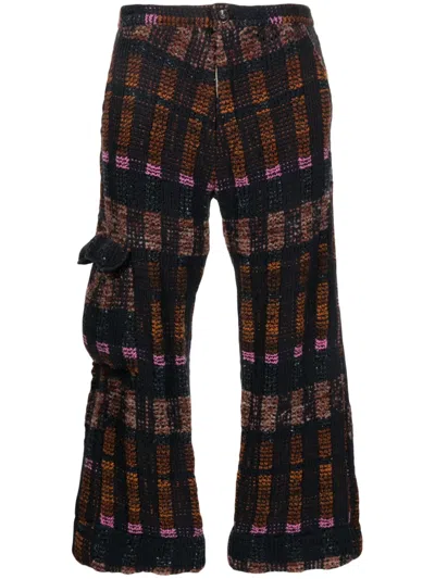 Vitelli Warp-knit Cropped Cargo Pants In Multicolour