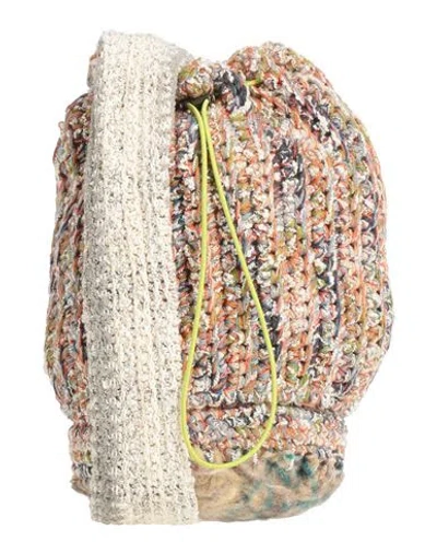 Vitelli Woman Cross-body Bag Orange Size - Cotton, Wool, Nylon, Polyester