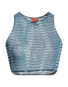 Vitelli "wave Jacquard Doomboh®" Tank Top In Blue