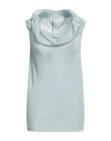 Vitelli Woman Top Sky Blue Size 2 Linen, Cotton In Blue