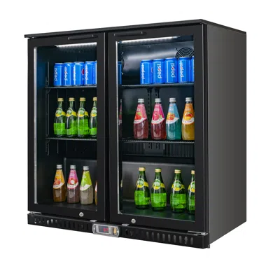 Vitlife Back Bar Cooler With 2 Glass Doors, Counter-height Beverage Refrigerator, 7.5 Cu. Ft., Commercial Fr