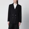 Vitovi Flap-pocket Double-breasted Blazer In Black