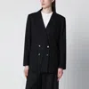 Vitovi Flap-pocket Double-breasted Blazer In Black