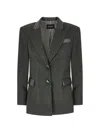 Vitovi Houndstooth-pattern Jacket In Green