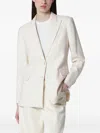 Vitovi Cream Single-breasted Silk Jacket In Multi