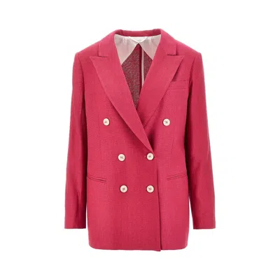 Vitovi 'victory' Silk Bourette Jacket In Pink