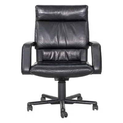 Pre-owned Vitra 1991 Mario Bellini And Dieter Thiel For  Figura Office Chair In Leather In Brown